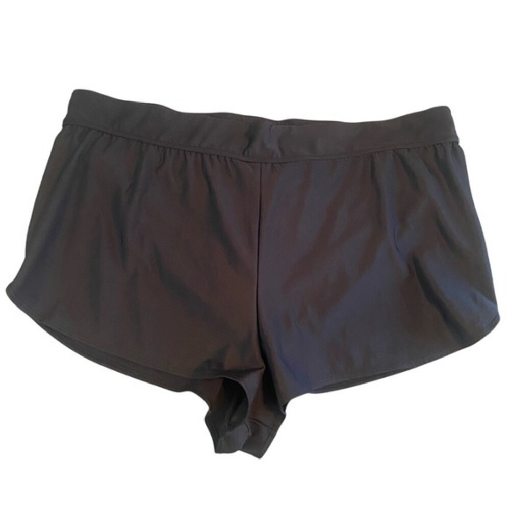 ALL IN MOTION Womens‎ XL Swim Bottoms Swim Shorts Hidden Drawstring Black Summer
